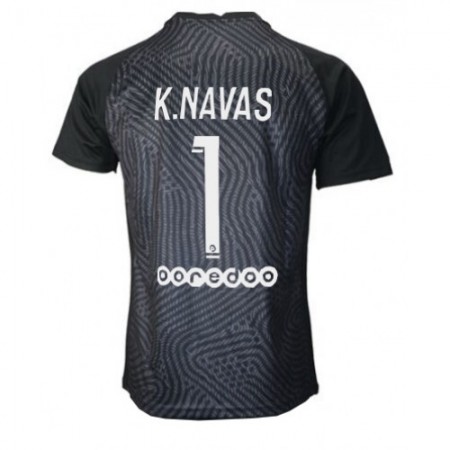 Billiga Fotbollströjor Paris Saint-Germain Keylor Navas 1 Målvakt Borta tröja 2020/21 Kortärmad